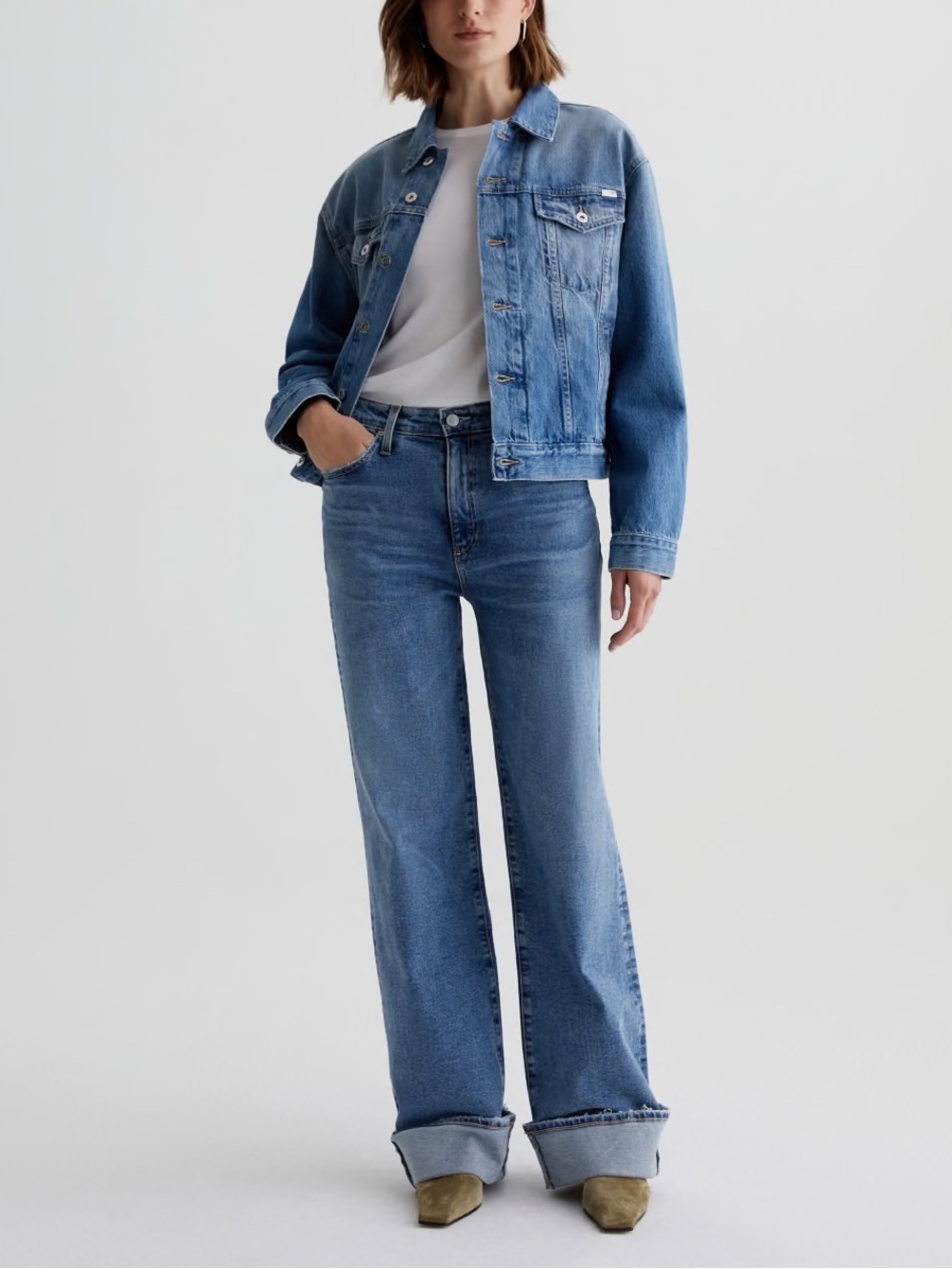 Ag Adriano Goldschmied Kora Wide-Leg Jeans in Ag-Ed Denim